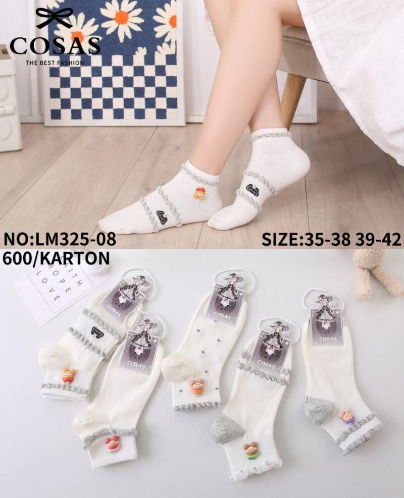 Skarpety damskie Roz 35-42, Mix kolor Paczka 40 szt